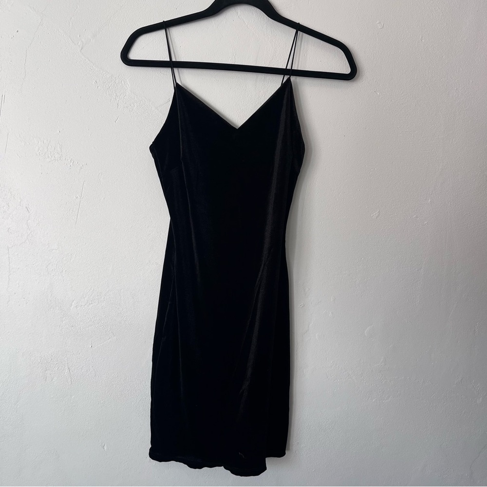 Olive Tree Black Mini Dresss